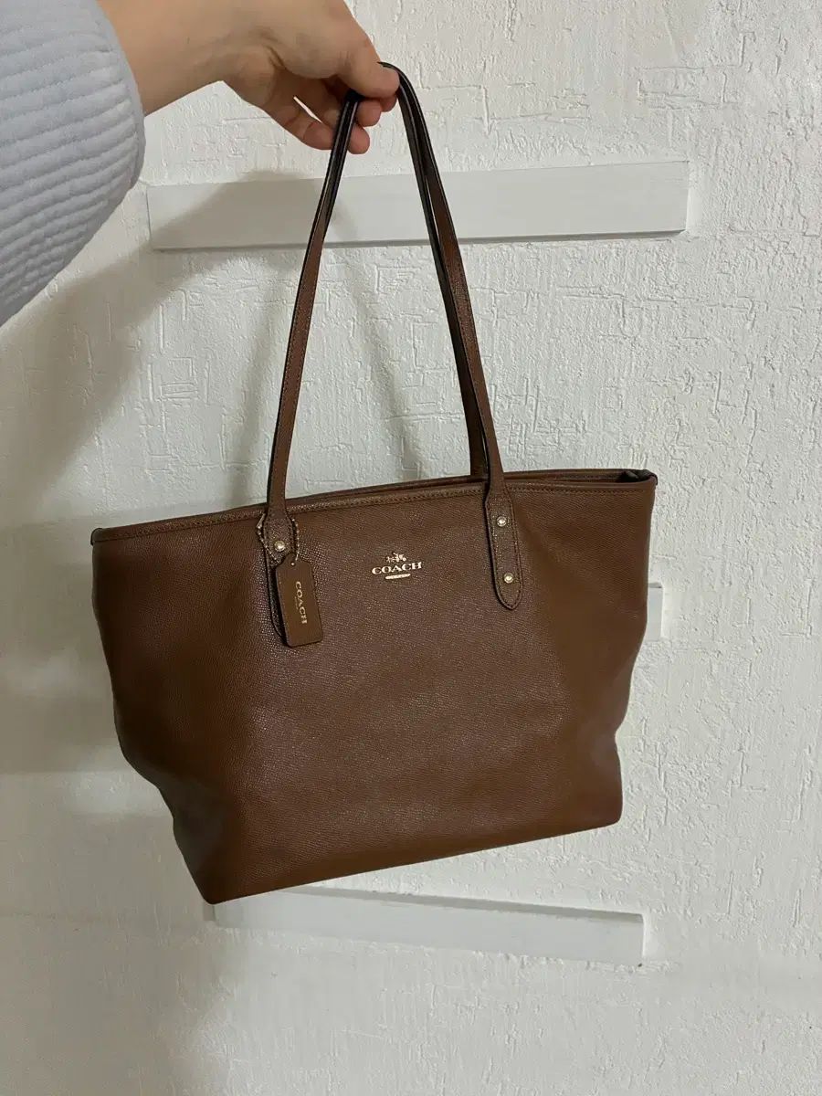 COACH シティ バッグ ブラウン