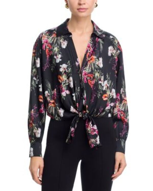 サンク セプト レディース トップス シャツ ブラウス Cinq Sept Iris Bouquet Mariann Blouse Black Multi ブラック