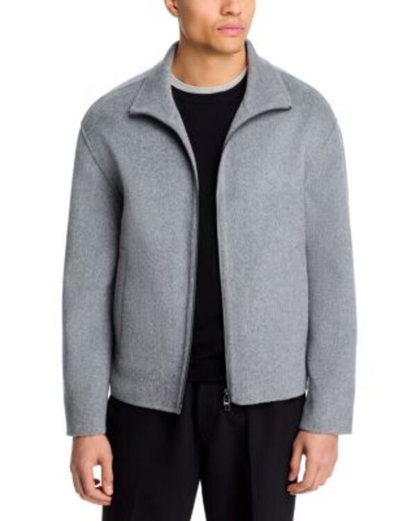 ボス メンズ アウター ジャケット・ブルゾン リラックスフィット BOSS Caden Relaxed Fit Jacket Open Grey グレー