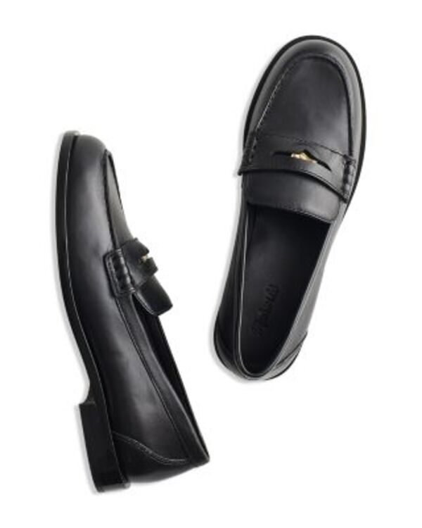メイドウェル レディース シューズ スリッポン・ローファー Madewell Womens Porto Penny Loafers True Black ブラック