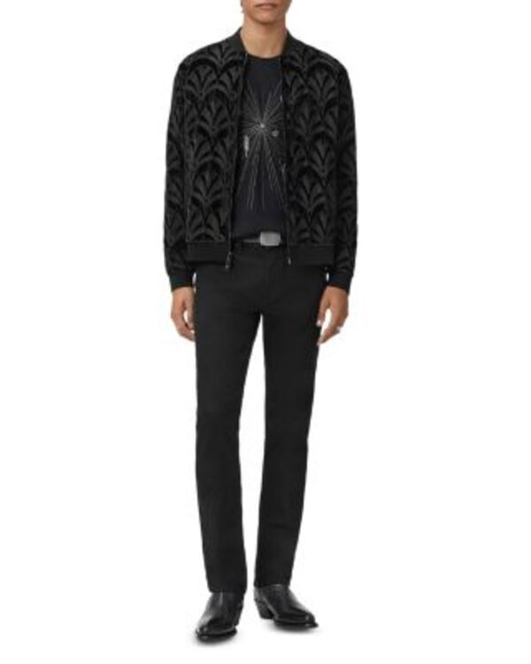 ジョンバルベイトス メンズ アウター ジャケット・ブルゾン 刺繍 John Varvatos Norfolk Embroidered Jacket Black ブラック ジョンバルベイトス メンズ アウター ジャケット・ブルゾン 刺繍 John Varvatos Norfolk Embroidered Jacket Black ブラック