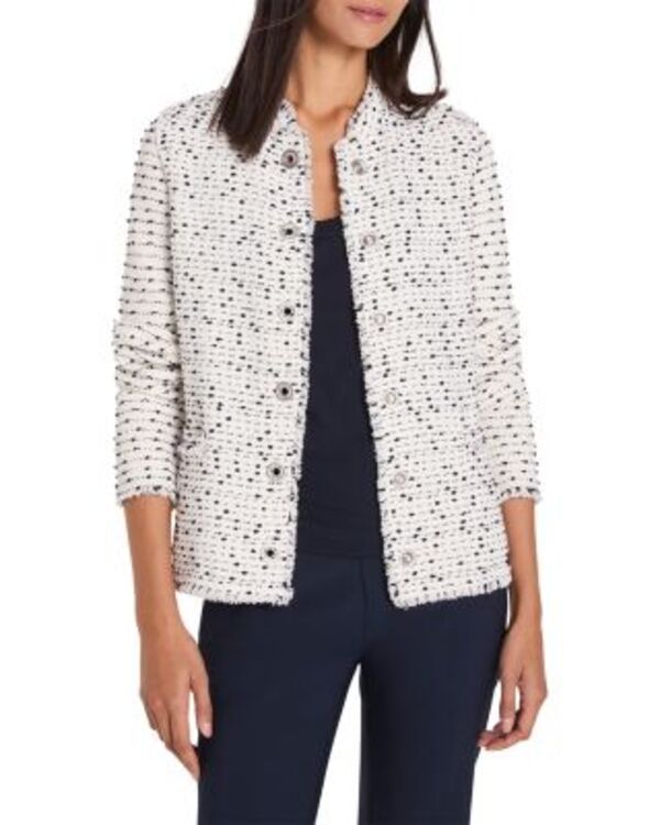 ニックプラスゾーイ レディース アウター ジャケット・ブルゾン NICZOE Nep Weave Jacket Creamulti クリーム