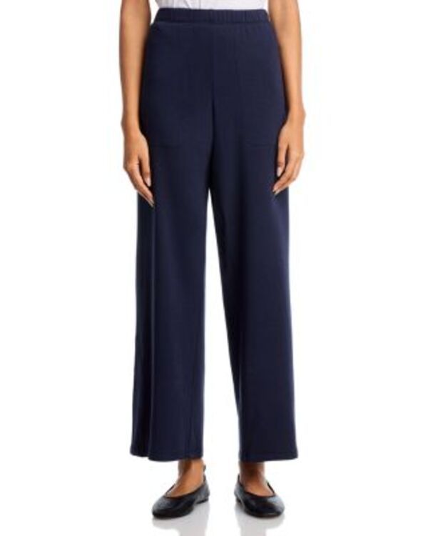 エイリーンフィッシャー レディース ボトムス カジュアルパンツ パイル Eileen Fisher Cozy Brushed Terry Straight Pants Ink