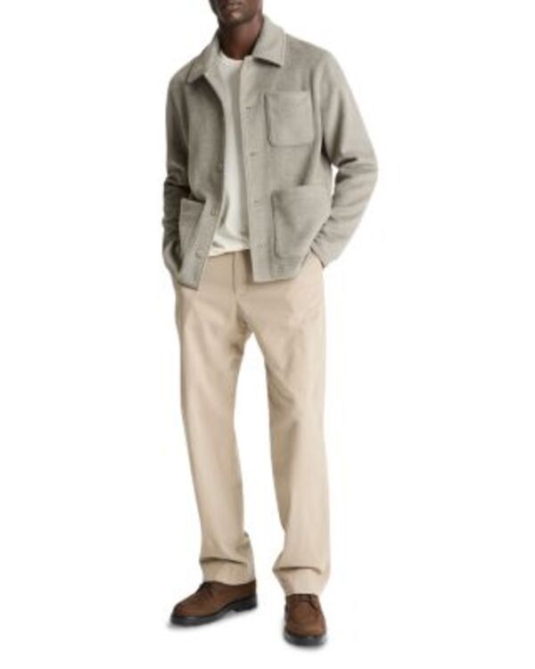 ヴィンス メンズ アウター ジャケット・ブルゾン ニット Vince Double Knit Chore Jacket Dark Dune