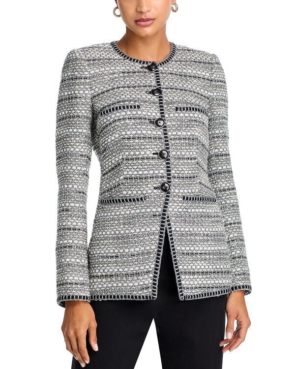 ヴェロニカ ベアード レディース アウター ジャケット・ブルゾン Veronica Beard Alessia Jacket Silver シルバー