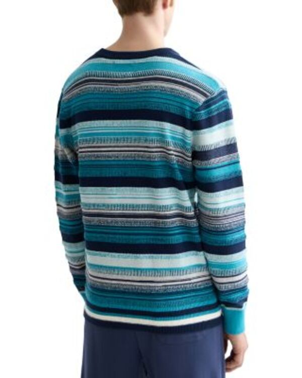 スコッチアンドソーダ メンズ アウター ニット・セーター クルーネック Scotch Soda Striped Crewneck Sweater Tahitian Blue ブルー スコッチアンドソーダ メンズ アウター ニット・セーター クルーネック Scotch Soda Striped Crewneck Sweater Tahitian Blue ブルー