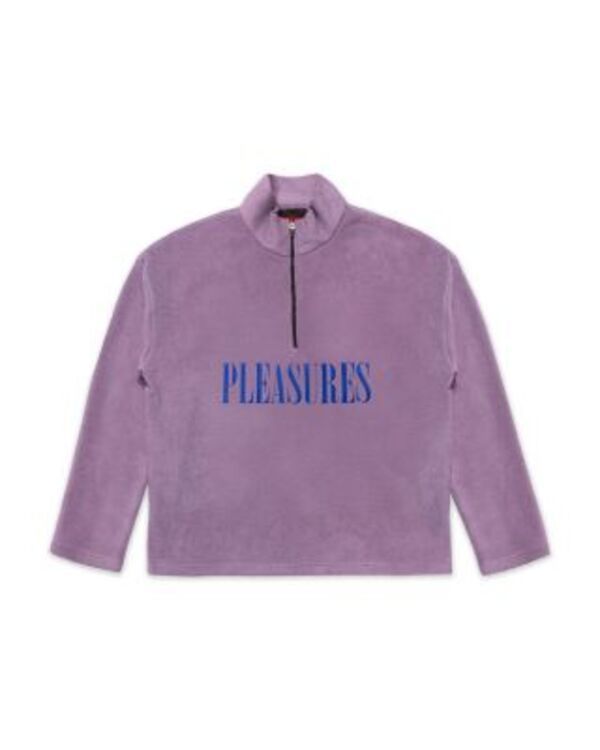 プレジャーズ メンズ アウター ニット・セーター フリース Pleasures Onyx Half Zipper Polar Fleece Sweater Lilac ライラック