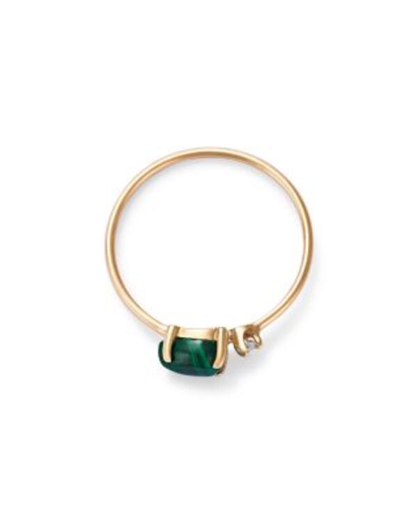 ゾイチッコ レディース アクセサリー リング Zo Chicco 14K Yellow Gold Malachite Diamond Wire Ringold ゴールド