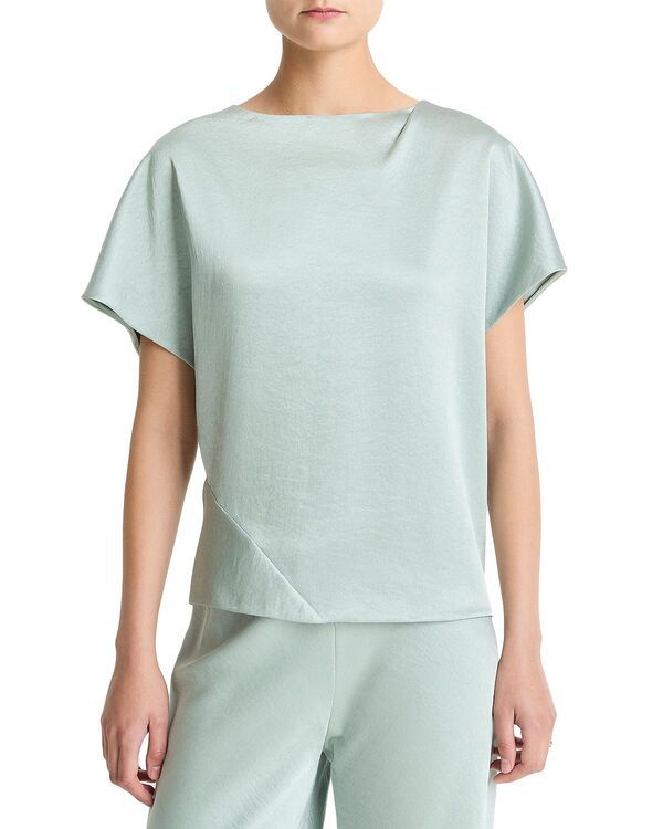 ヴィンス レディース トップス シャツ ドレープ Vince Drapedolman Sleeve Top Aloe Stone ストーン