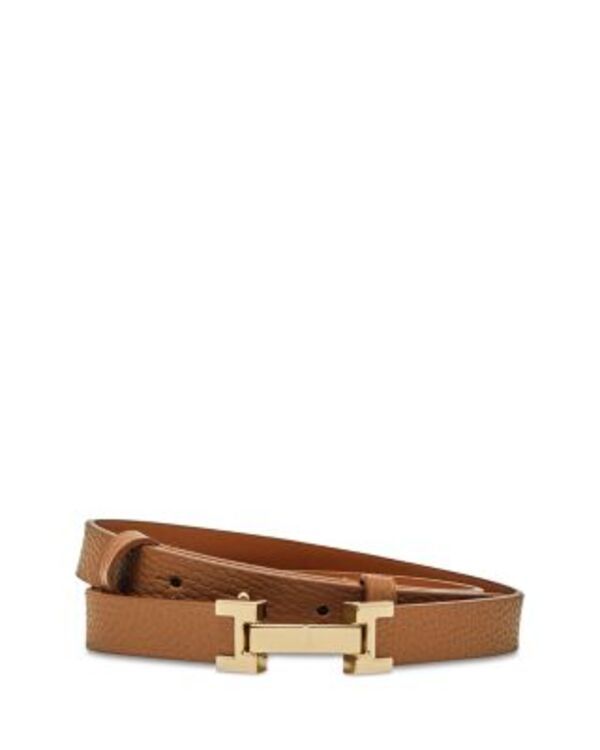 レイス レディース アクセサリー ベルト レザー REISS Womens Hayley H Link Leather Beltan タン