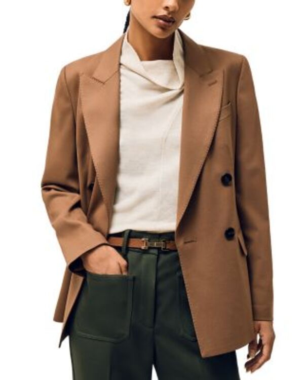 レイス レディース アクセサリー ベルト レザー REISS Womens Hayley H Link Leather Beltan タン