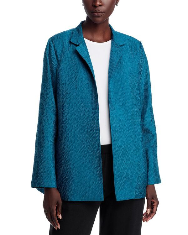 エイリーンフィッシャー レディース アウター ジャケット・ブルゾン シルク Eileen Fisher Textured Silk Jacket Harbr