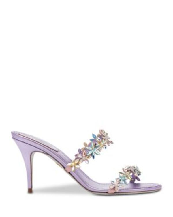 レネ・カオヴィラ レディース シューズ サンダル Rene Caovilla Womens Embellished Sandals Lilac Satin ライラック