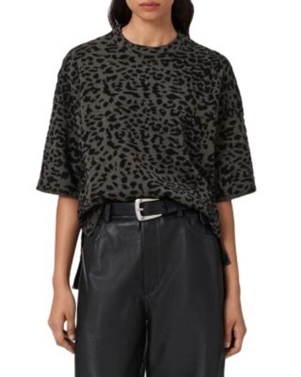 オールセインツ レディース トップス Tシャツ ALLSAINTS Lenny Tee Khaki Brown カーキ