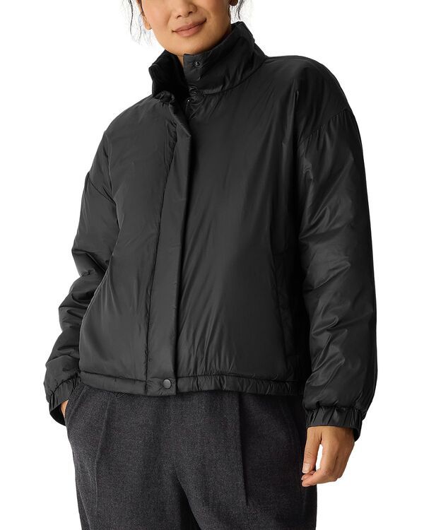 エイリーンフィッシャー レディース アウター ジャケット・ブルゾン Eileen Fisher Puffer Jacket Black ブラック