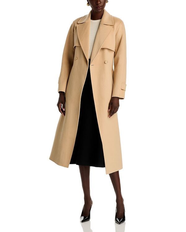 エリータハリ レディース アウター コート ウール Elie Tahari The Ren Wool Trench Coat Light Cashmere