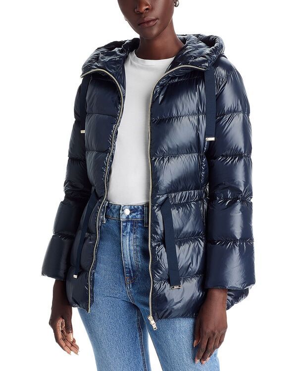 ヘルノ レディース アウター ジャケット・ブルゾン フーデッドジャケット Herno Ultralight Fingertip Hooded Jacket Blue Navy ネイビー