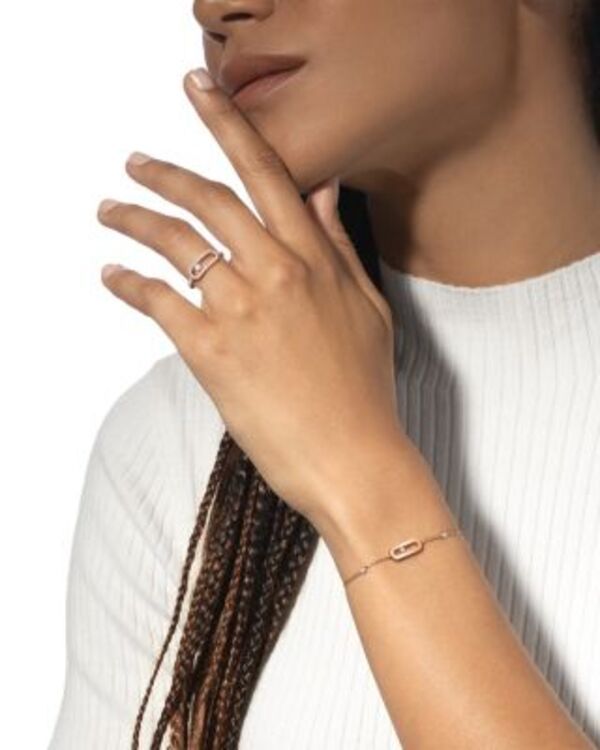 メシカ レディース アクセサリー リング Messika Diamond Move Uno Large Model Pav Ring in 18K Gold 031 tcw Pink Gold ピンク メシカ レディース アクセサリー リング Messika Diamond Move Uno Large Model Pav Ring in 18K Gold 031 tcw Pink Gold ピンク