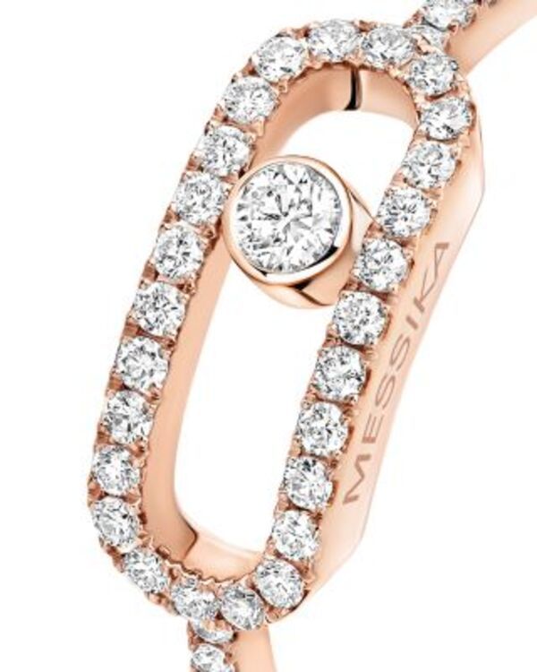 メシカ レディース アクセサリー リング Messika Diamond Move Uno Large Model Pav Ring in 18K Gold 031 tcw Pink Gold ピンク メシカ レディース アクセサリー リング Messika Diamond Move Uno Large Model Pav Ring in 18K Gold 031 tcw Pink Gold ピンク
