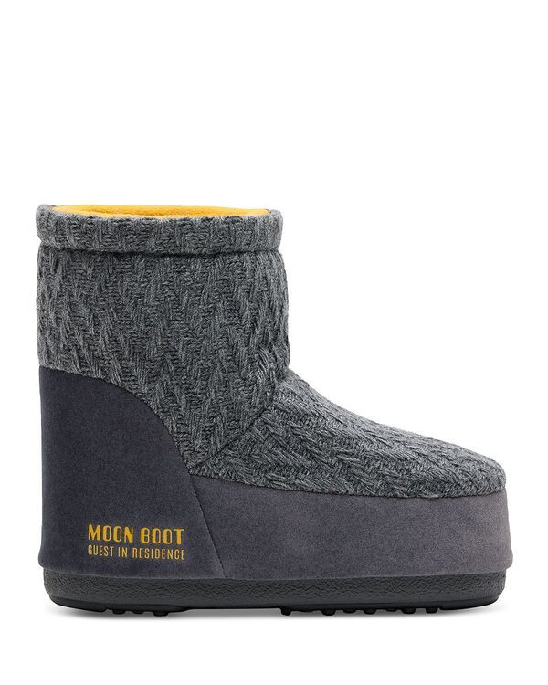 ムーンブーツ レディース シューズ ブーツ・レインブーツ Moon Boot Womens Icon Low Boots Grey グレー