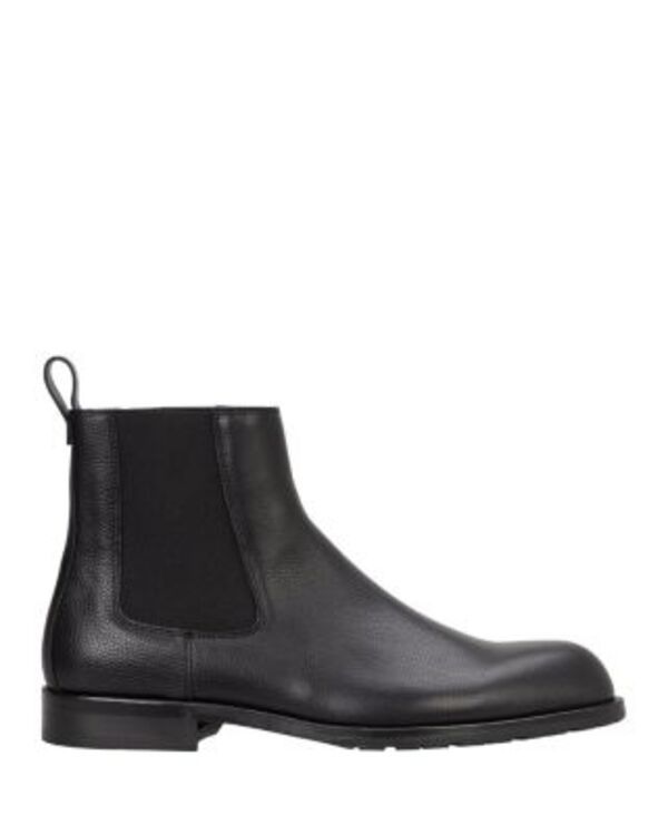 ボス メンズ シューズ ブーツ・レインブーツ チェルシーブーツ チェルシー レザー Hugo Boss Mens Tayileather Chelsea Boots Black ブラック