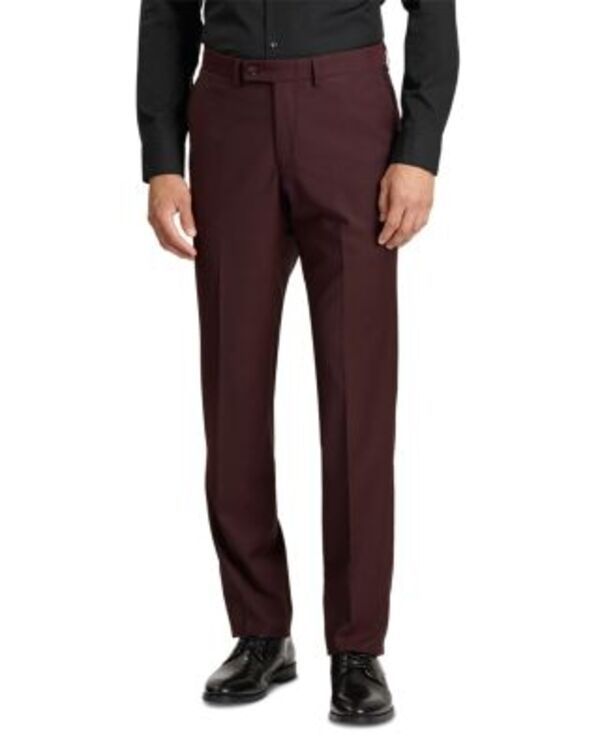 テッドベーカー メンズ ボトムス カジュアルパンツ Ted Baker Wrightwill Modern Fit Suit Pants Burgundy バーガンディ