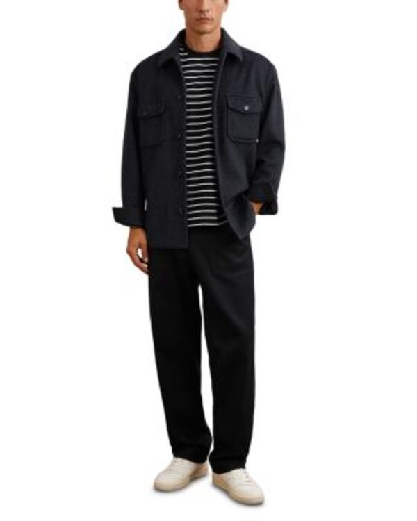 レイス メンズ アウター ジャケット・ブルゾン シャツ REISS Herringbone Twin Pocket Shirt Jacket Navy ネイビー レイス メンズ アウター ジャケット・ブルゾン シャツ REISS Herringbone Twin Pocket Shirt Jacket Navy ネイビー
