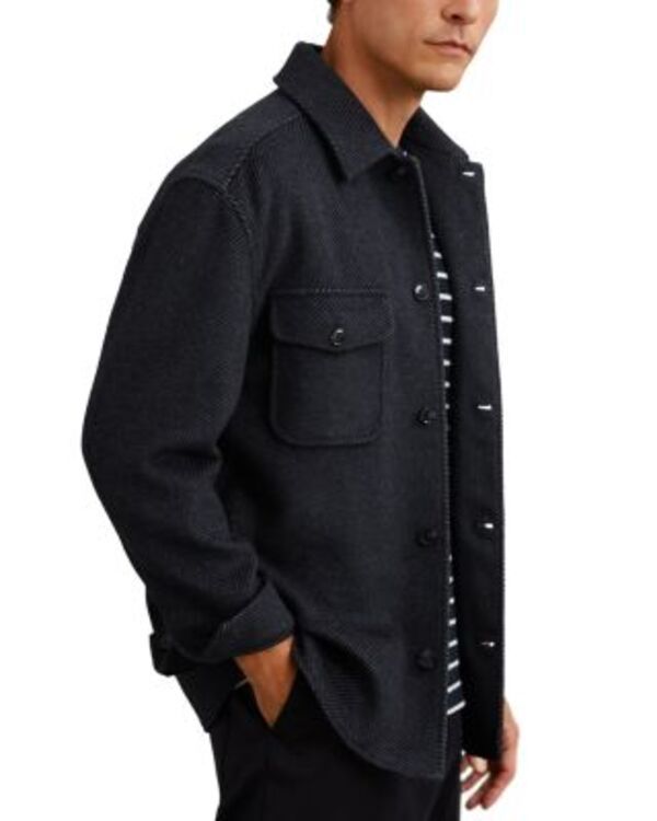 レイス メンズ アウター ジャケット・ブルゾン シャツ REISS Herringbone Twin Pocket Shirt Jacket Navy ネイビー レイス メンズ アウター ジャケット・ブルゾン シャツ REISS Herringbone Twin Pocket Shirt Jacket Navy ネイビー