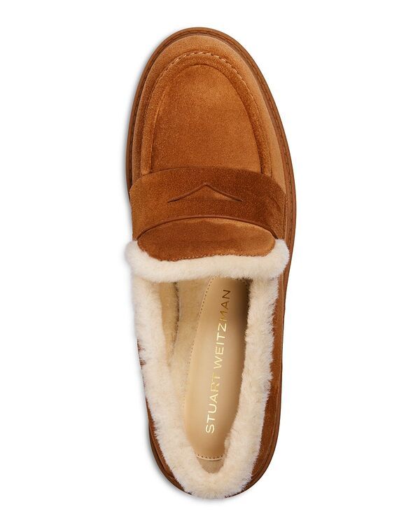 スチュアート ワイツマン レディース シューズ スリッポン・ローファー Stuart Weitzman Womens Celia Lite Shearling Lined Loafers Doe スチュアート ワイツマン レディース シューズ スリッポン・ローファー Stuart Weitzman Womens Celia Lite Shearling Lined Loafers Doe