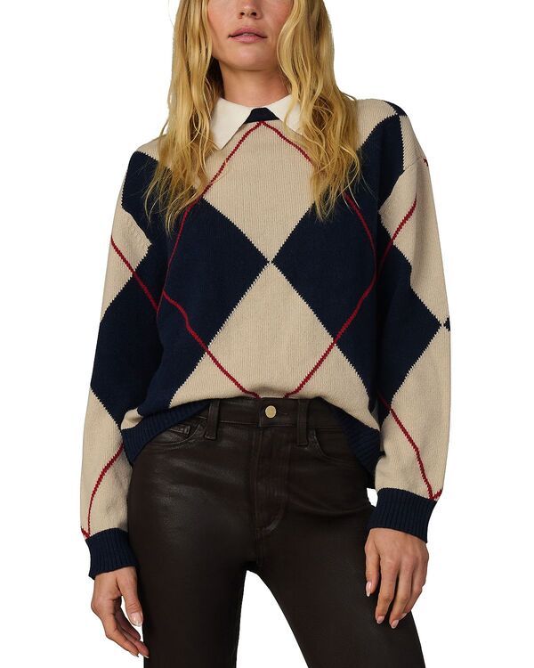 ジョーズジーンズ レディース アウター ニット・セーター Joes Jeans The Jude Collared Sweater Navy Multi Argyle ネイビー