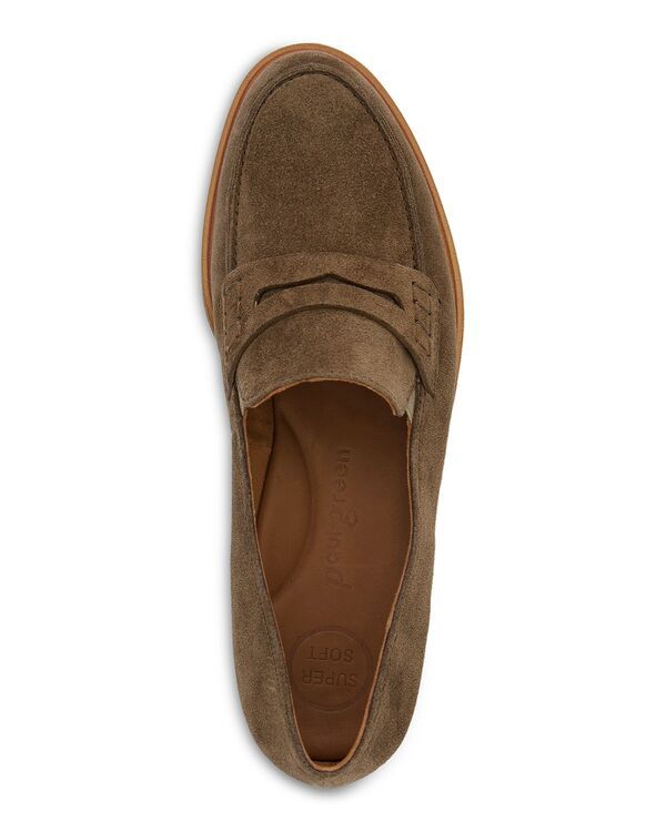 ポール・グリーン レディース シューズ スリッポン・ローファー Paul Green Womens Carmel Penny Loafers Earth Soft Suede