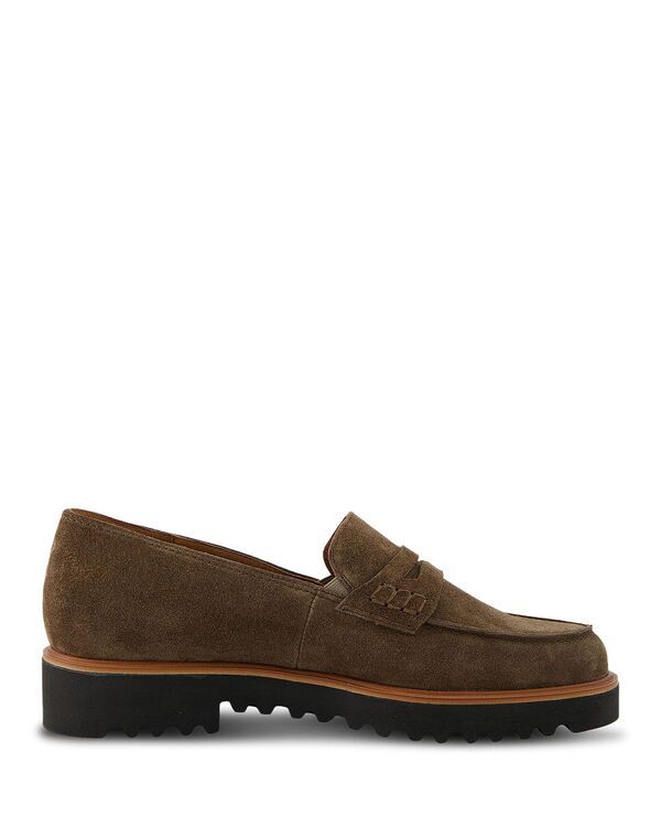 ポール・グリーン レディース シューズ スリッポン・ローファー Paul Green Womens Carmel Penny Loafers Earth Soft Suede