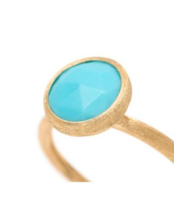 マルコ ビチェゴ レディース アクセサリー リング Marco Bicego 18K Yellow Gold Jaipur Color Small Turquoise Bezel Ringold ゴールド