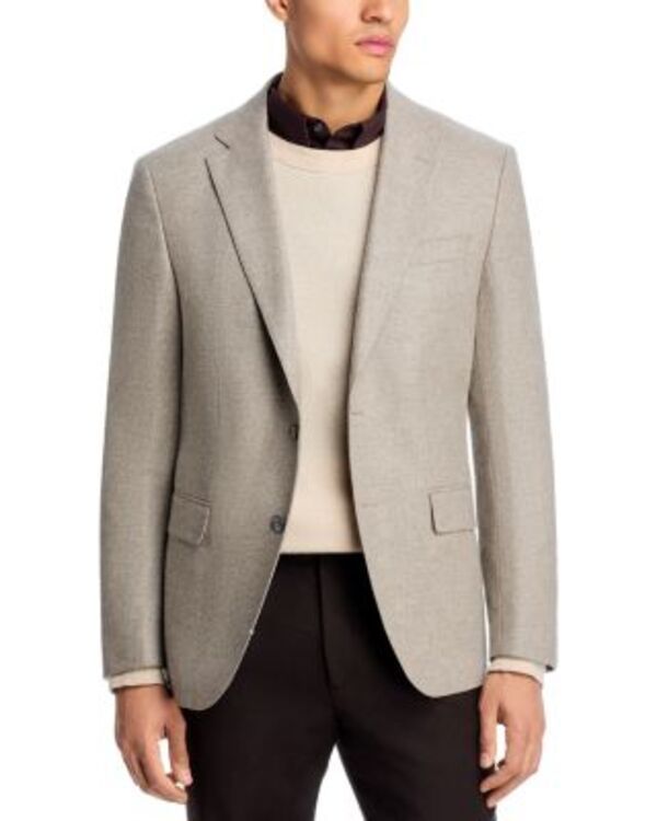 ボス メンズ アウター コート スリムフィット BOSS Hutson Slim Fit Sportcoat Open Grey グレー