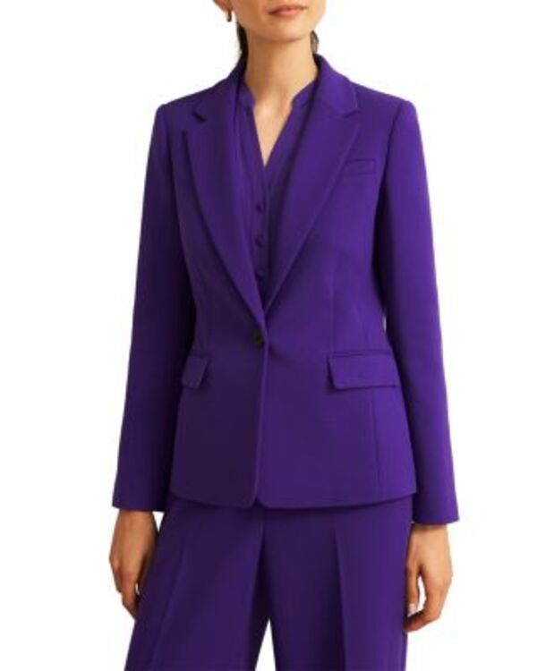 ホッブスロンドン レディース アウター ジャケット・ブルゾン プチ HOBBS LONDON Petite Sami Jacket Jewel Purple パープル