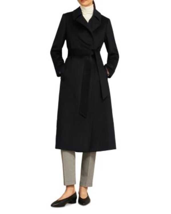 ホッブスロンドン レディース アウター コート プチ HOBBS LONDON Petites Livia Belted Coat Black ブラック