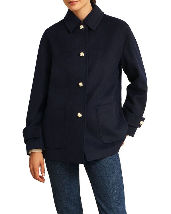 ホッブスロンドン レディース アウター コート HOBBS LONDON Erin Coat Navy ネイビー