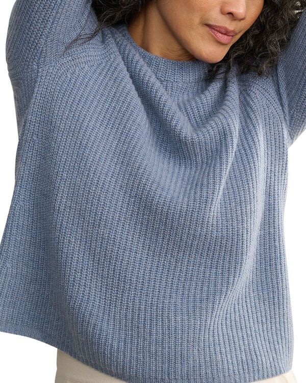 ジェニーケイン レディース アウター ニット・セーター Jenni Kayne Cashmere Fisherman Sweater Fadedenim デニム