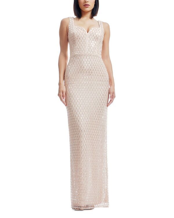 ドレスザポプレーション レディース トップス ワンピース Dress the Population Goldie Gown Champagne シャンパン