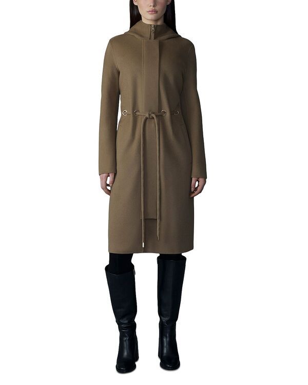 マッカージュ レディース アウター コート ウール Mackage Blithe Belted Wool Coat Light Camel キャメル