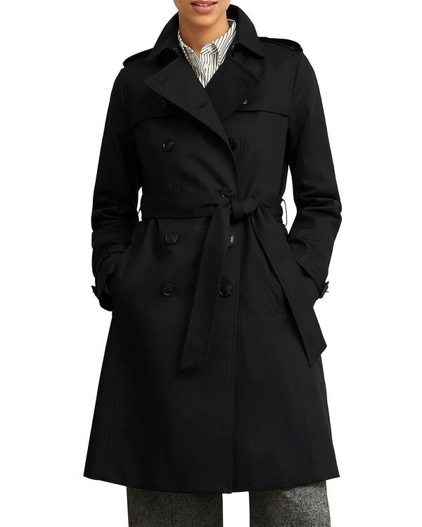 ホッブスロンドン レディース アウター コート プチ HOBBS LONDON Petite Skylar Trench Coat Black ブラック