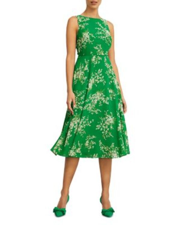 ホッブスロンドン レディース トップス ワンピース HOBBS LONDON Carly Dress Green Ivory アイボリー