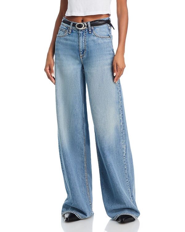 ラグアンドボーン レディース ボトムス デニムパンツ ワイドレッグ ジーンズ rag bone Featherweight Sofie High Rise Wide Leg Jeans in Beverly