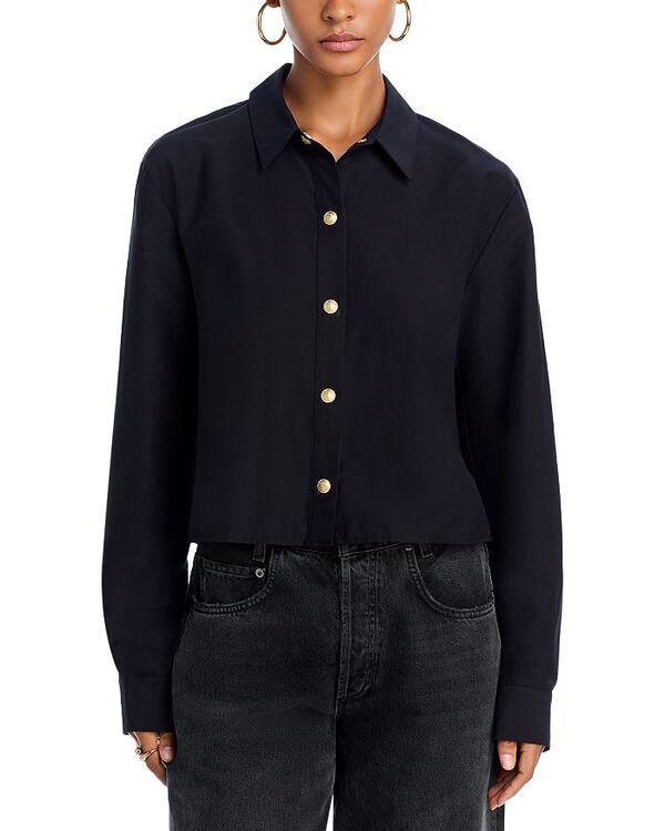 ラジャンス レディース トップス シャツ LAGENCE Cosette High Low Shirt Black Gold ブラック