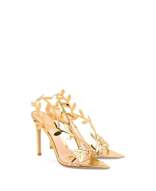 ジャンヴィト ロッシ レディース シューズ サンダル Gianvito Rossi Womens Flavia Sandals GoldTone Leather ゴールド