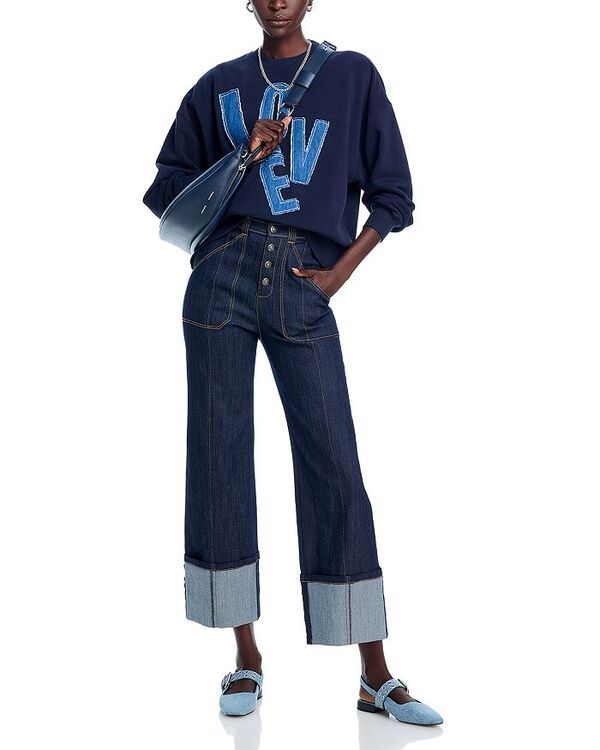 サンク ア セプト レディース ボトムス デニムパンツ ジーンズ Cinq a Sept Benji High Rise Cuffed Jeans in Indigo Indigo インディゴ
