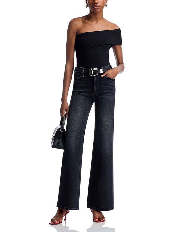 マザー レディース ボトムス デニムパンツ ジーンズ MOTHER The Hustler Roller Sneak High Rise Jeans in Not Today Satan Not Today マザー レディース ボトムス デニムパンツ ジーンズ MOTHER The Hustler Roller Sneak High Rise Jeans in Not Today Satan Not Today