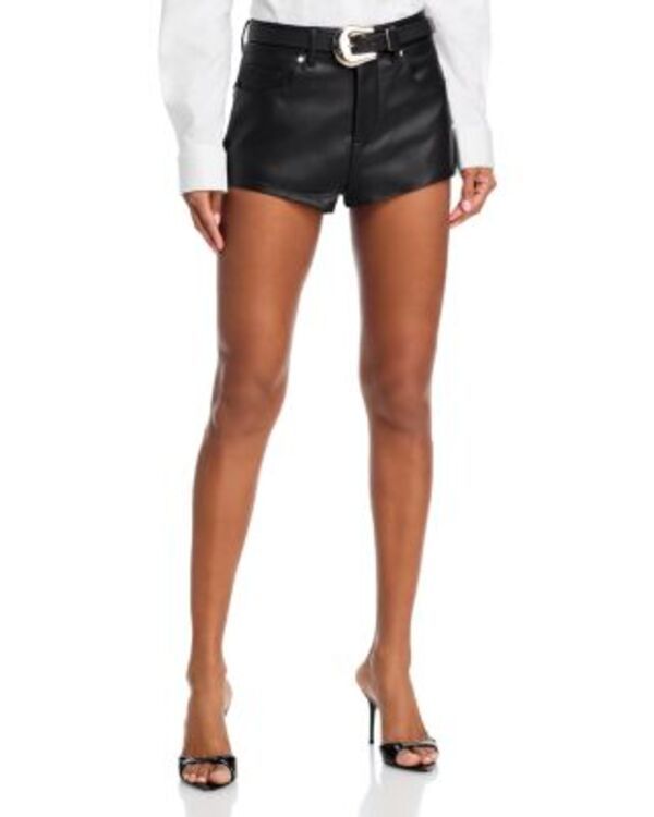 ブランクニューヨーク レディース ボトムス ハーフパンツ・ショーツ ショートパンツ レザー フェイクレザー BLANKNYC Faux Leather High Rise Shorts Rock Star