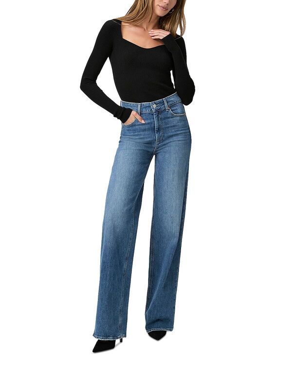 ペイジ レディース ボトムス デニムパンツ ジーンズ PAIGE Sasha High Rise Wide Jeans in Stefania Distressed Stefania Distressed