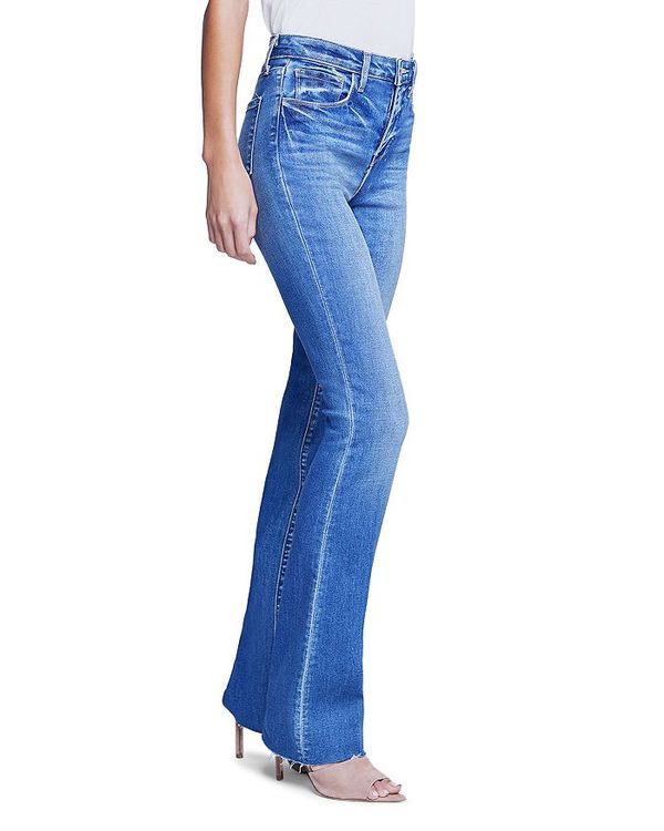 ラジャンス レディース ボトムス デニムパンツ ストレート ジーンズ LAGENCE Ruth High Rise Straight Leg Jeans in Cambridge Cambridge